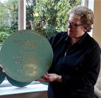 Mahone with Ademola plaque